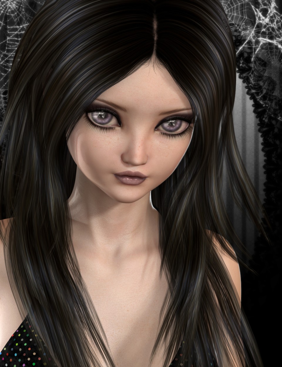 Gothic Doll for Aiko 6_DAZ3D下载站