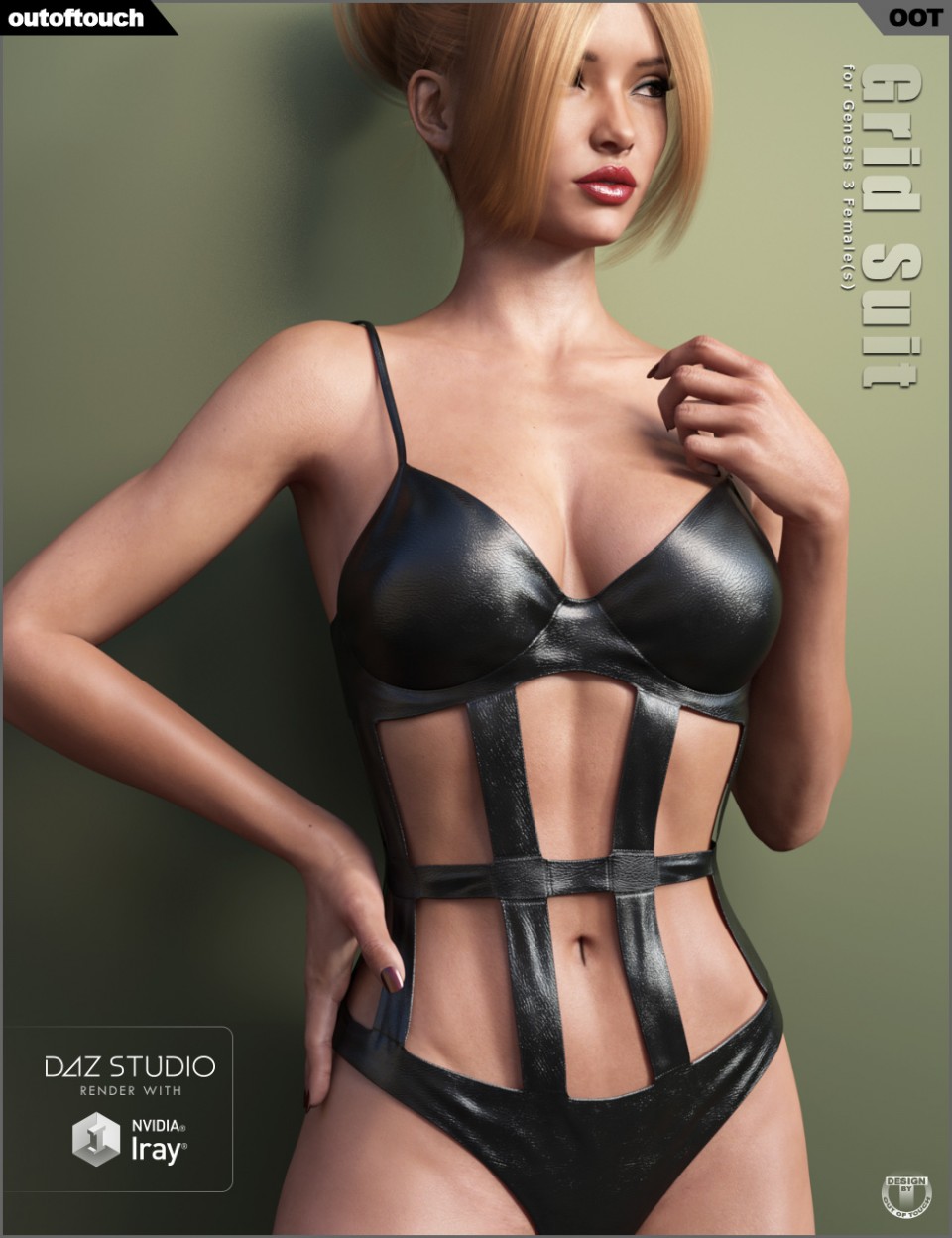 Grid Suit for Genesis 3 Female(s)_DAZ3D下载站