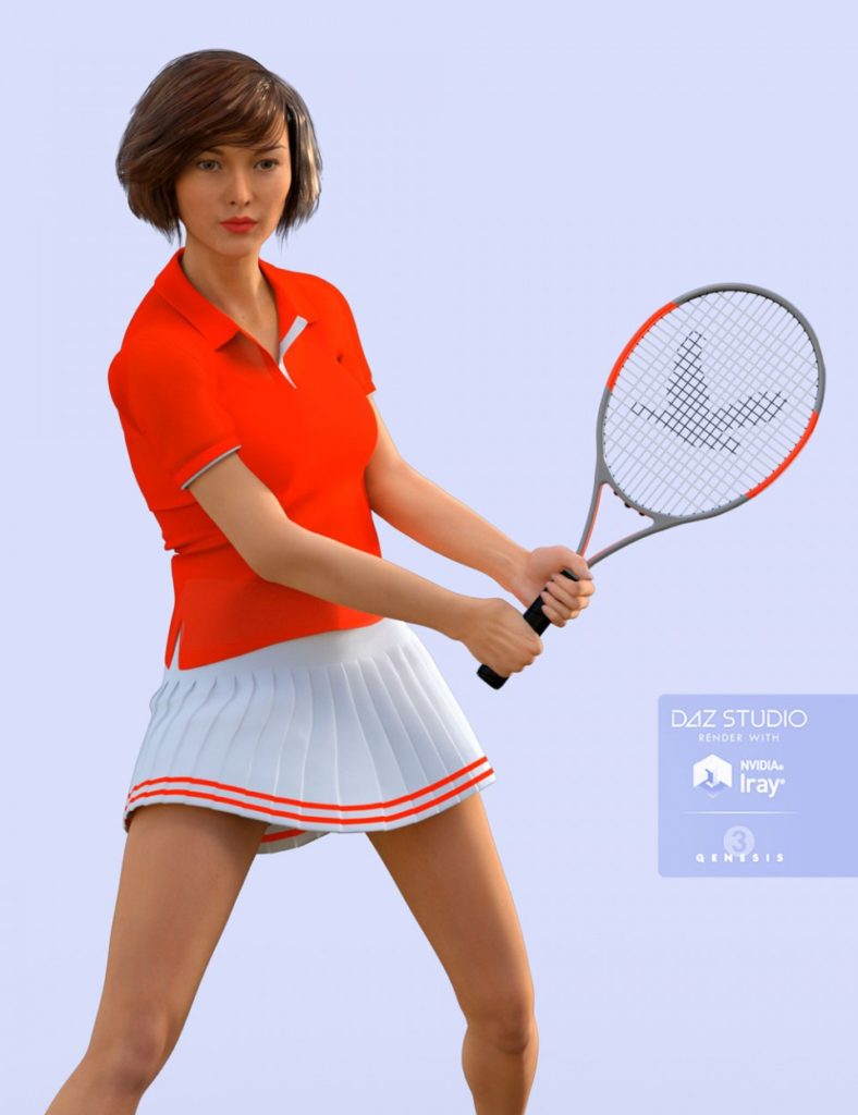 H&C Tennis Wear Set for Genesis 3 Female(s)_DAZ3DDL