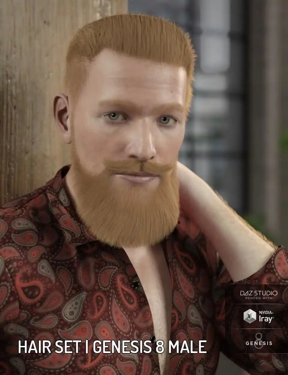 Hair Set for Genesis 8 Male(s)_DAZ3DDL