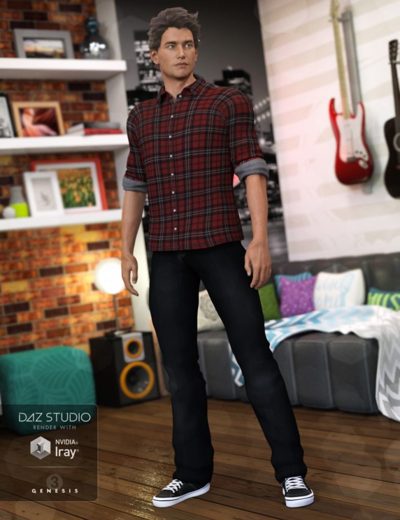 Hanging Out Outfit for Genesis 3 Male(s)_DAZ3DDL