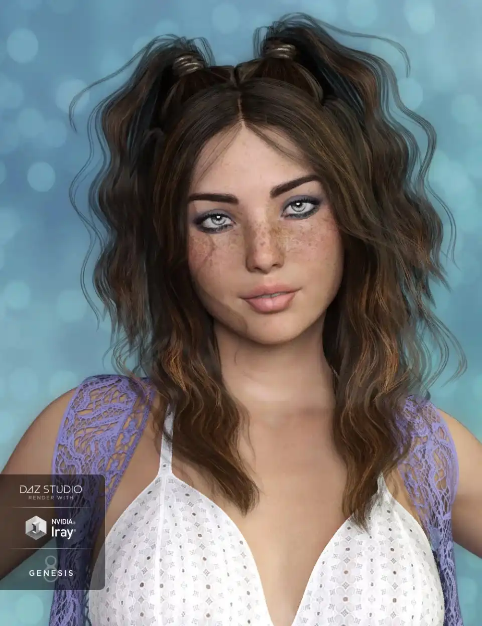 Harper Hair for Genesis 3 and 8 Female(s)