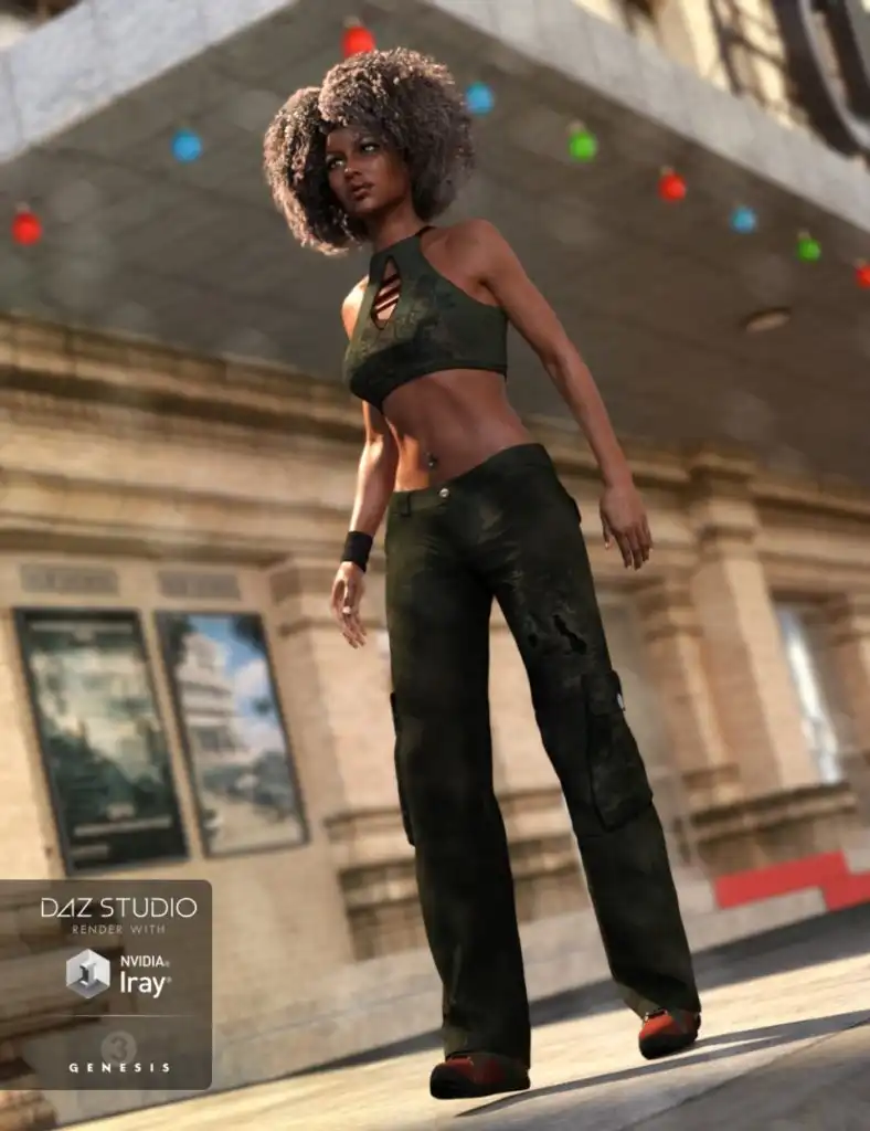 Hip Hop Outfit Genesis 3 Female(s)_DAZ3DDL