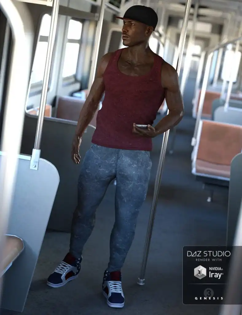 Hip Hop Outfit for Genesis 3 Male(s)_DAZ3DDL