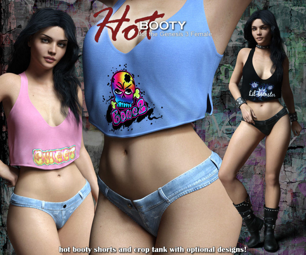 Hot Booty for Genesis 3 Female_DAZ3D下载站