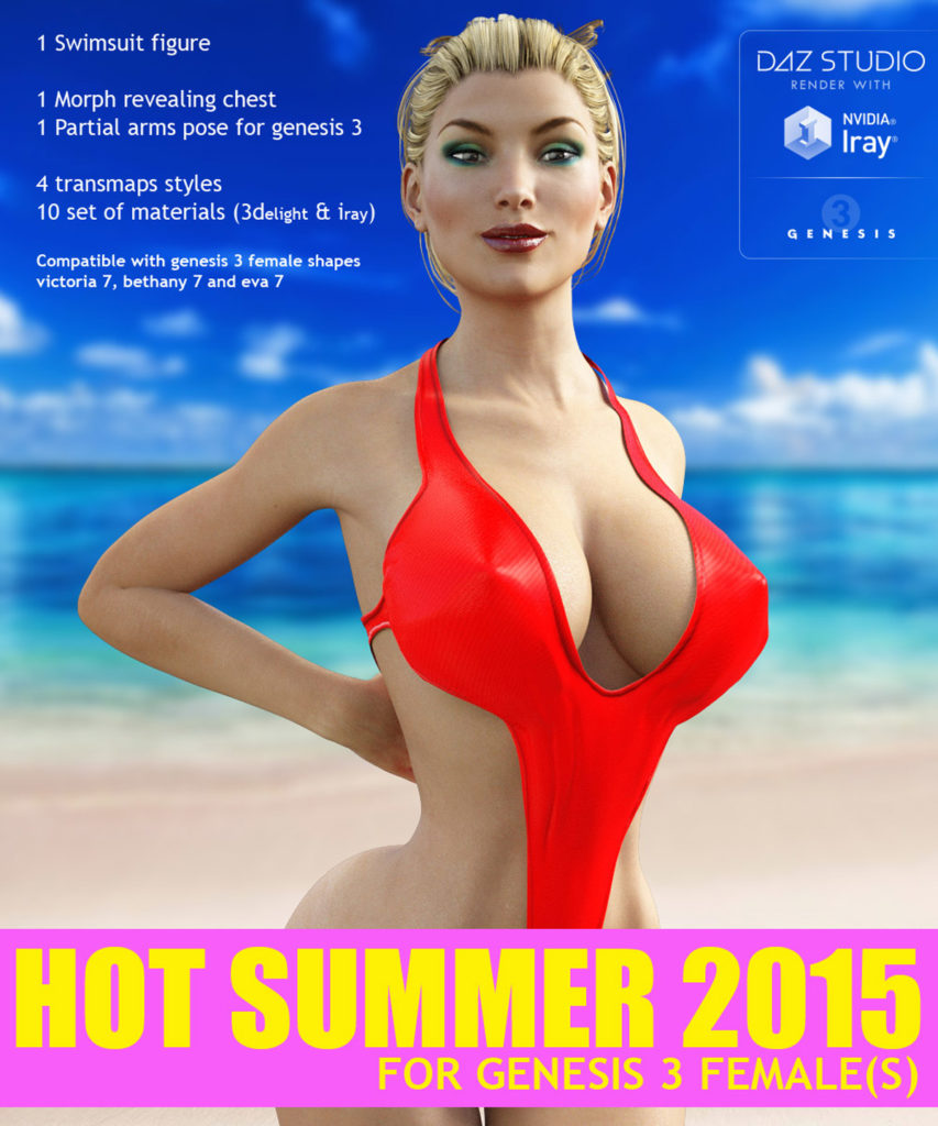 Hot Summer 2015 for G3 Female(s) V7_DAZ3D下载站