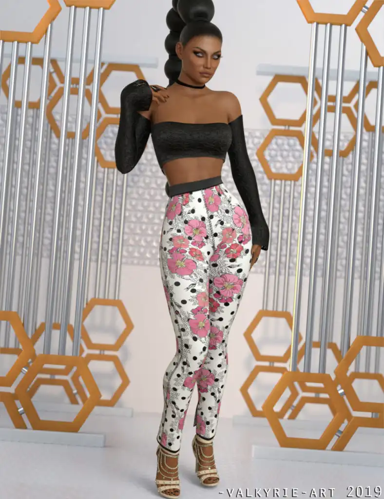 InStyle – JMR dForce Trendy Plaid Outfit for G8F_DAZ3DDL
