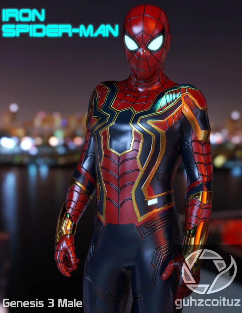 Iron Spiderman for Genesis 3 Male_DAZ3DDL