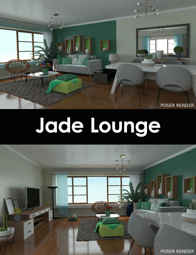 Jade Lounge_DAZ3D下载站