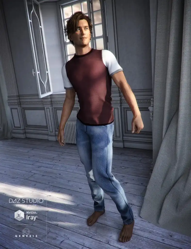 Just A Man for Genesis 3 Male(s)_DAZ3D下载站