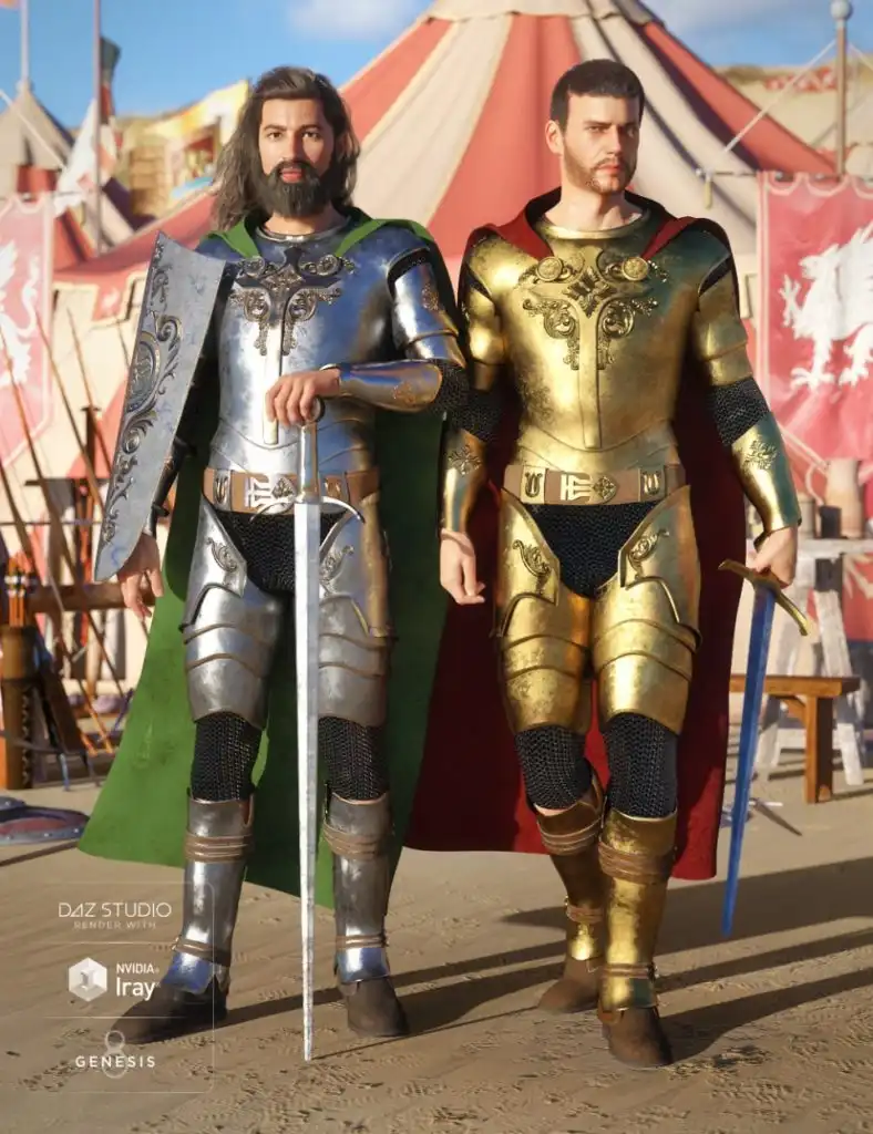 Knight Champion Outfit Textures_DAZ3DDL