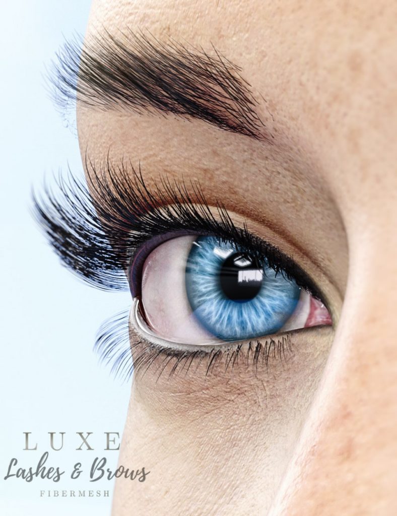 LUXE – Fibermesh Lashes and Brows_DAZ3D下载站