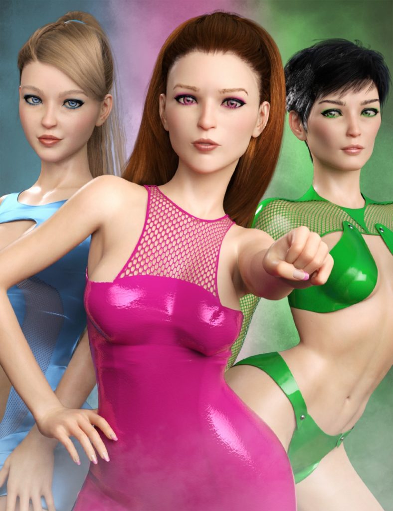 LY Sugar and Spice Girls HD for Aiko 8_DAZ3D下载站