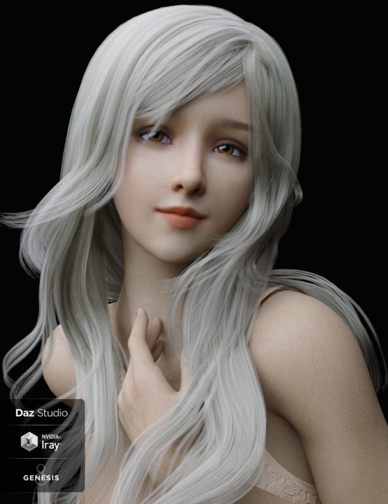 Lancy Character with dForce Hair & Expressions for Genesis 8 Female_DAZ3D下载站