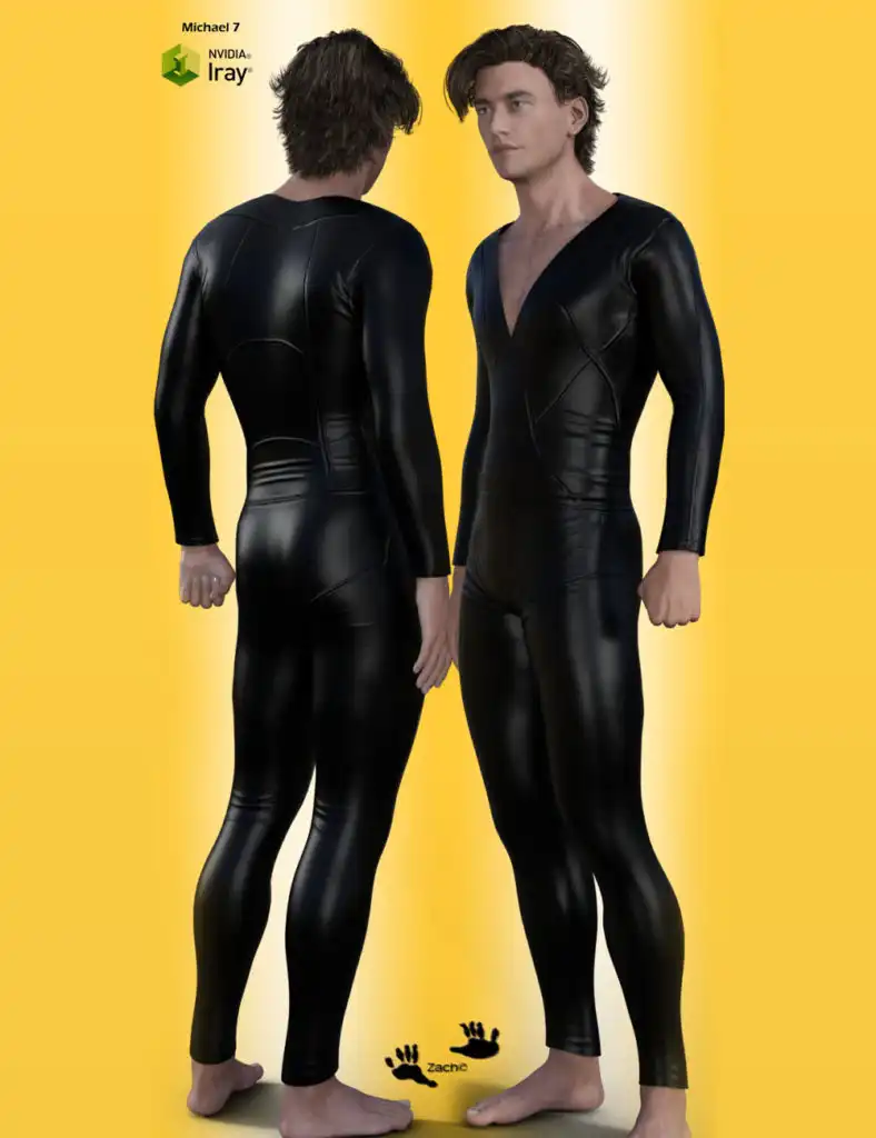 Leather BodySuit for G3M / Michael 7_DAZ3DDL