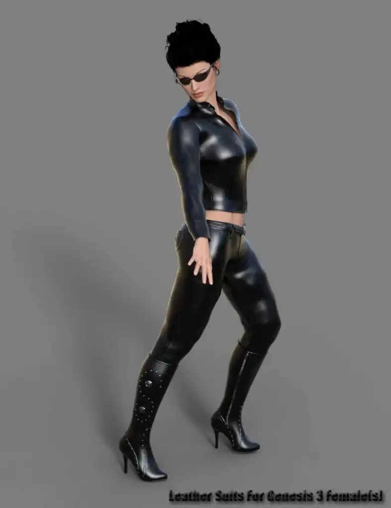 Leather Suits for Genesis 3 Female(s)_DAZ3DDL