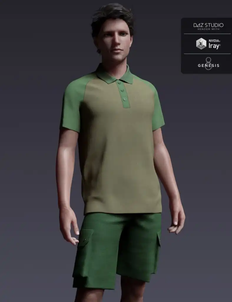 Leisure Sport Outfit for Genesis 8 Male_DAZ3DDL