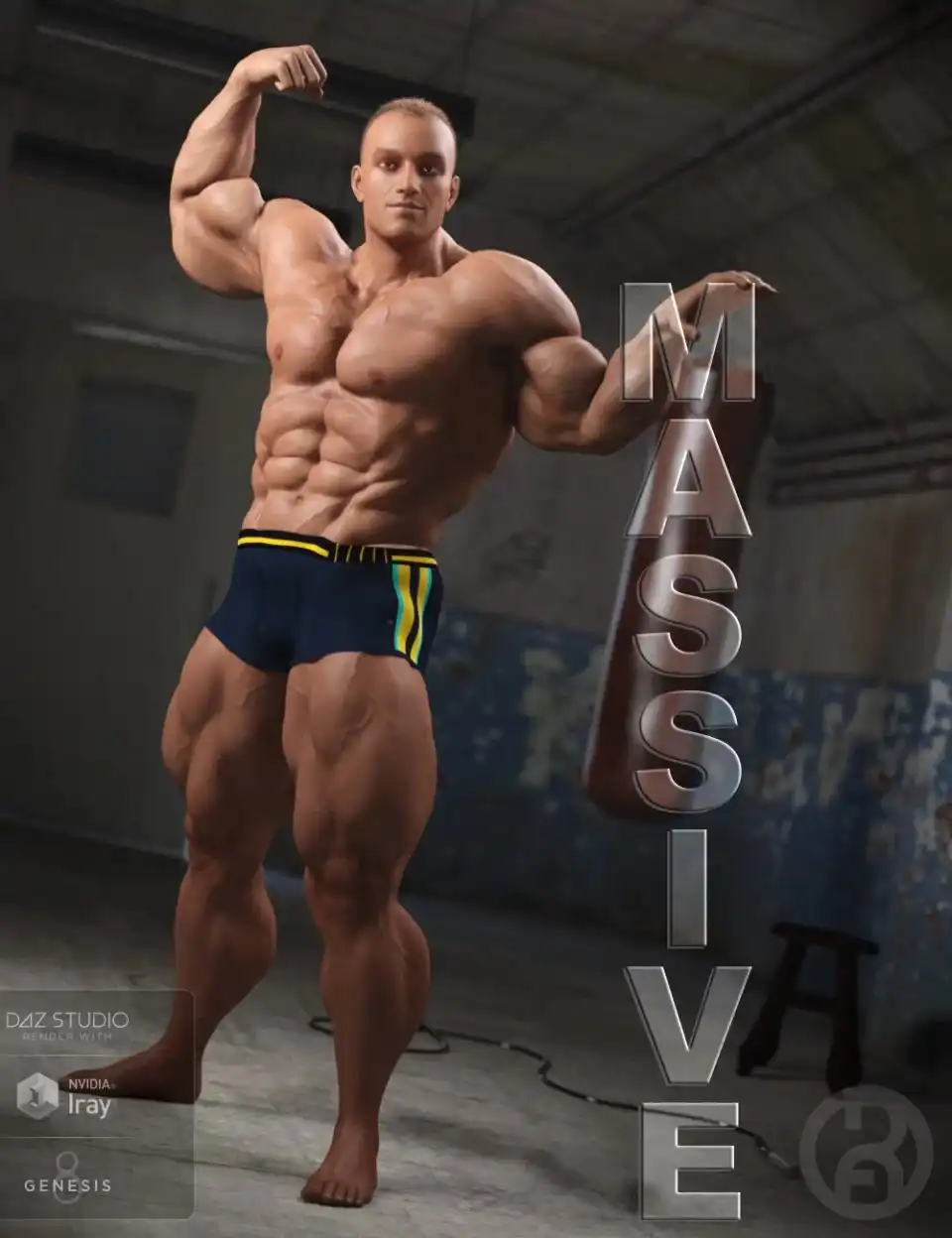 MASSIVE Morphs for Genesis 8 Male_DAZ3D下载站