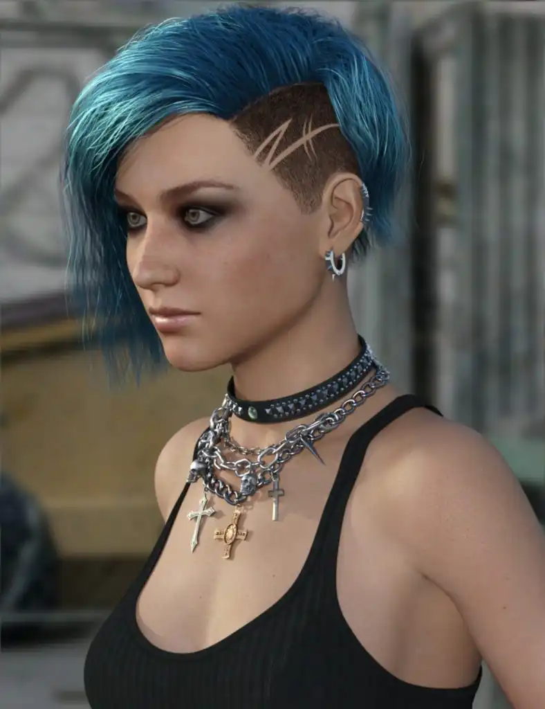 MRL Gem Hair for Genesis 3 and 8 Female_DAZ3D下载站