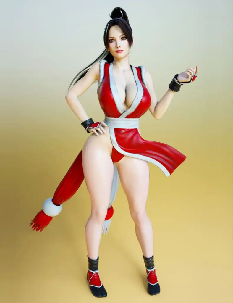 Mai Shiranui Outfit for G3F_DAZ3D下载站