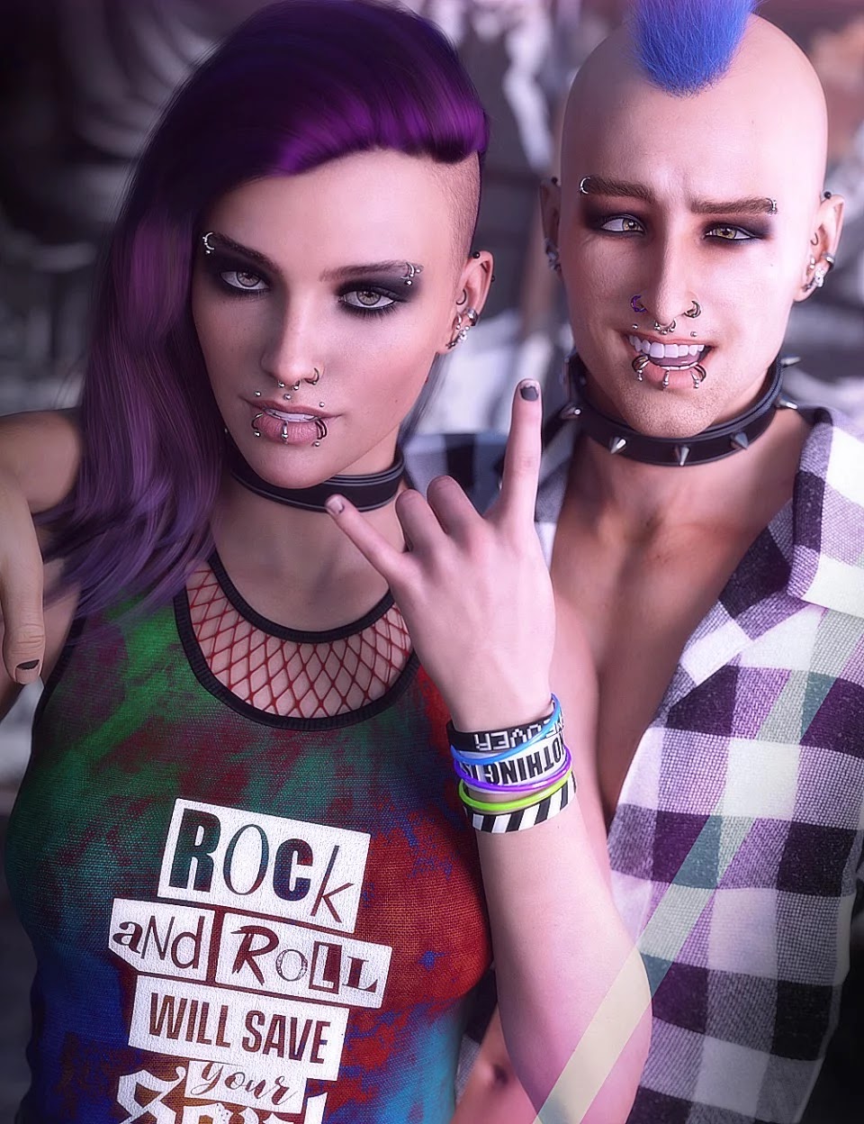 Make Me Punk Shaders and Decals_DAZ3D下载站