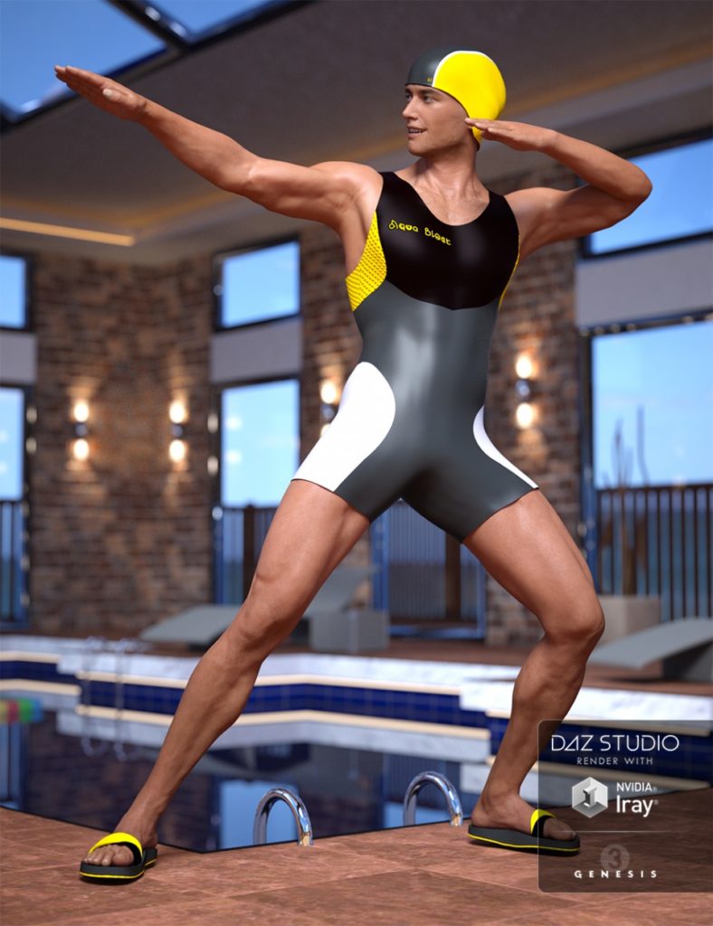 Male Swimsuit for Genesis 3 Male(s)_DAZ3DDL