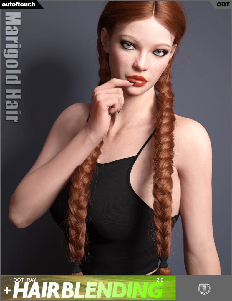 Marigold Hair for Genesis 3 and Genesis 8 Female(s)_DAZ3DDL