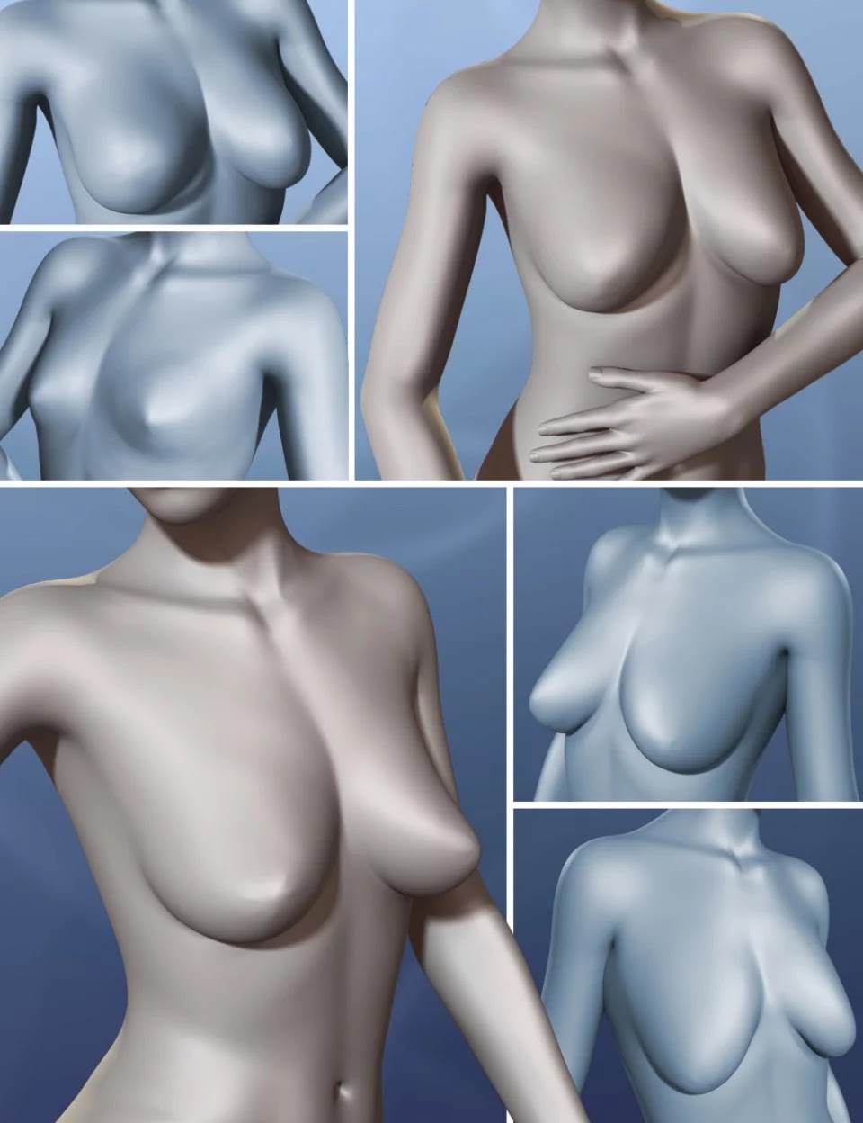 Natural Breast Shapes for Genesis 3 Female(s)_DAZ3D下载站