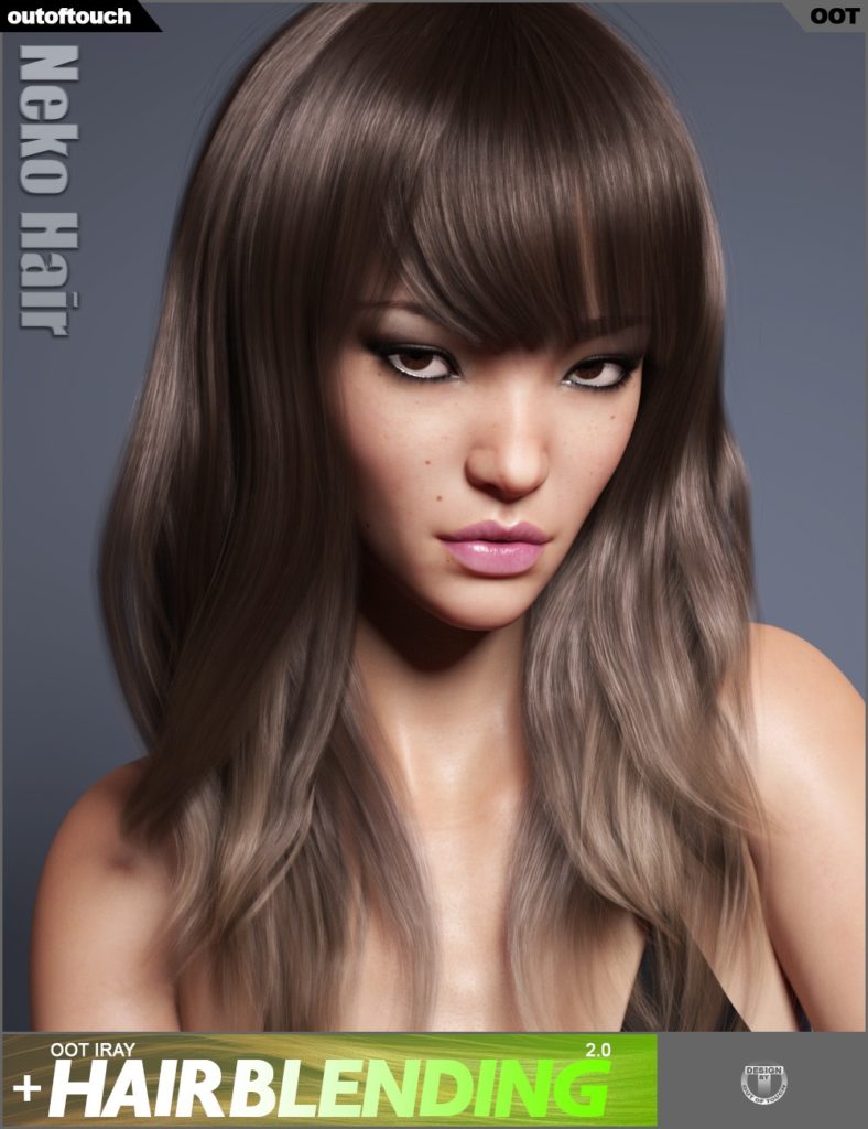 Neko Hair for Genesis 3 and 8 Female(s)_DAZ3DDL