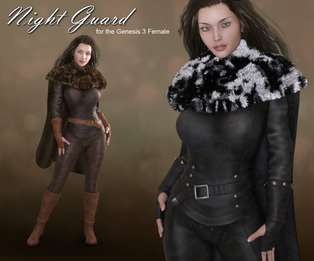 Night Guard for Genesis 3 Females_DAZ3D下载站