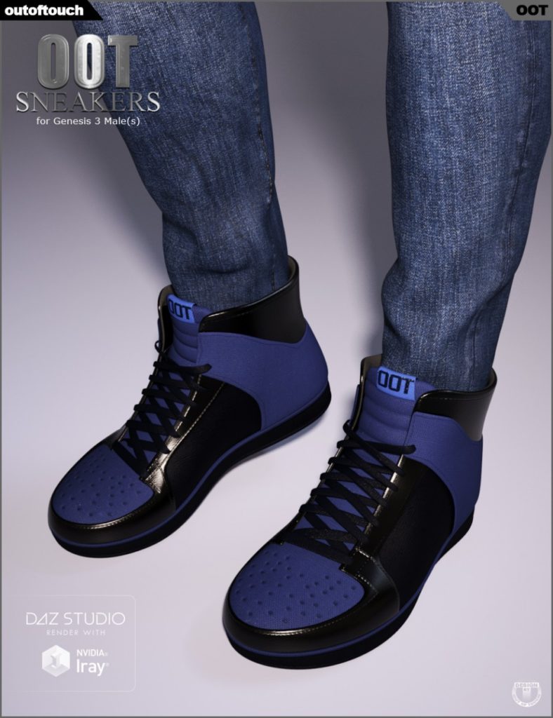 OOT Sneakers for Genesis 3 Male(s)_DAZ3D下载站