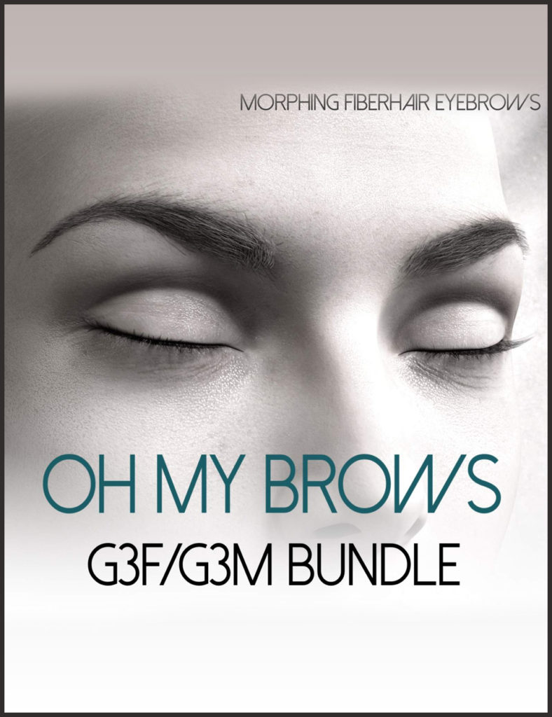 Oh My Brows BUNDLE Morphing Eyebrows for G3F and G3M_DAZ3D下载站