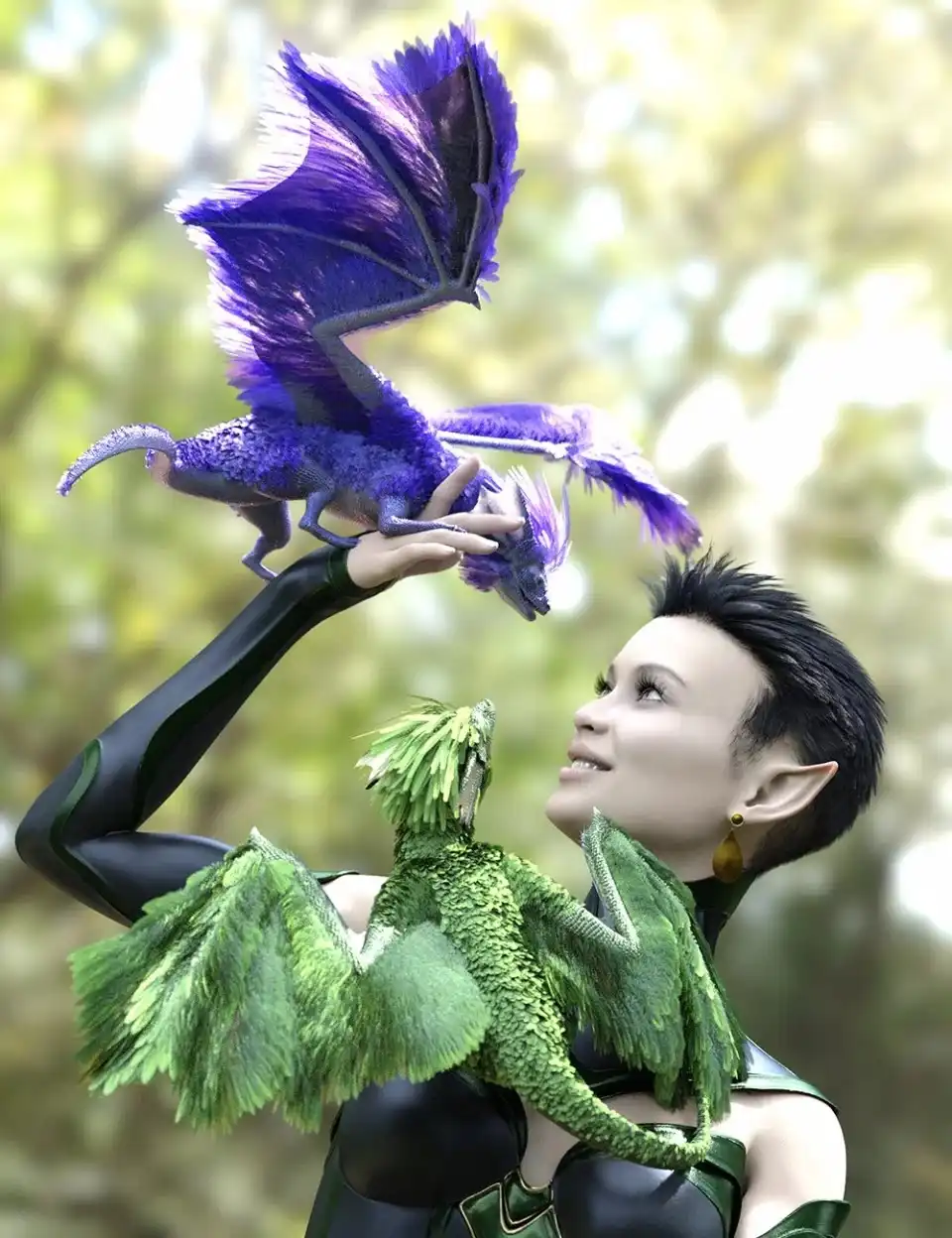 Oso Pixie Dragon for Daz Dragon 3_DAZ3DDL