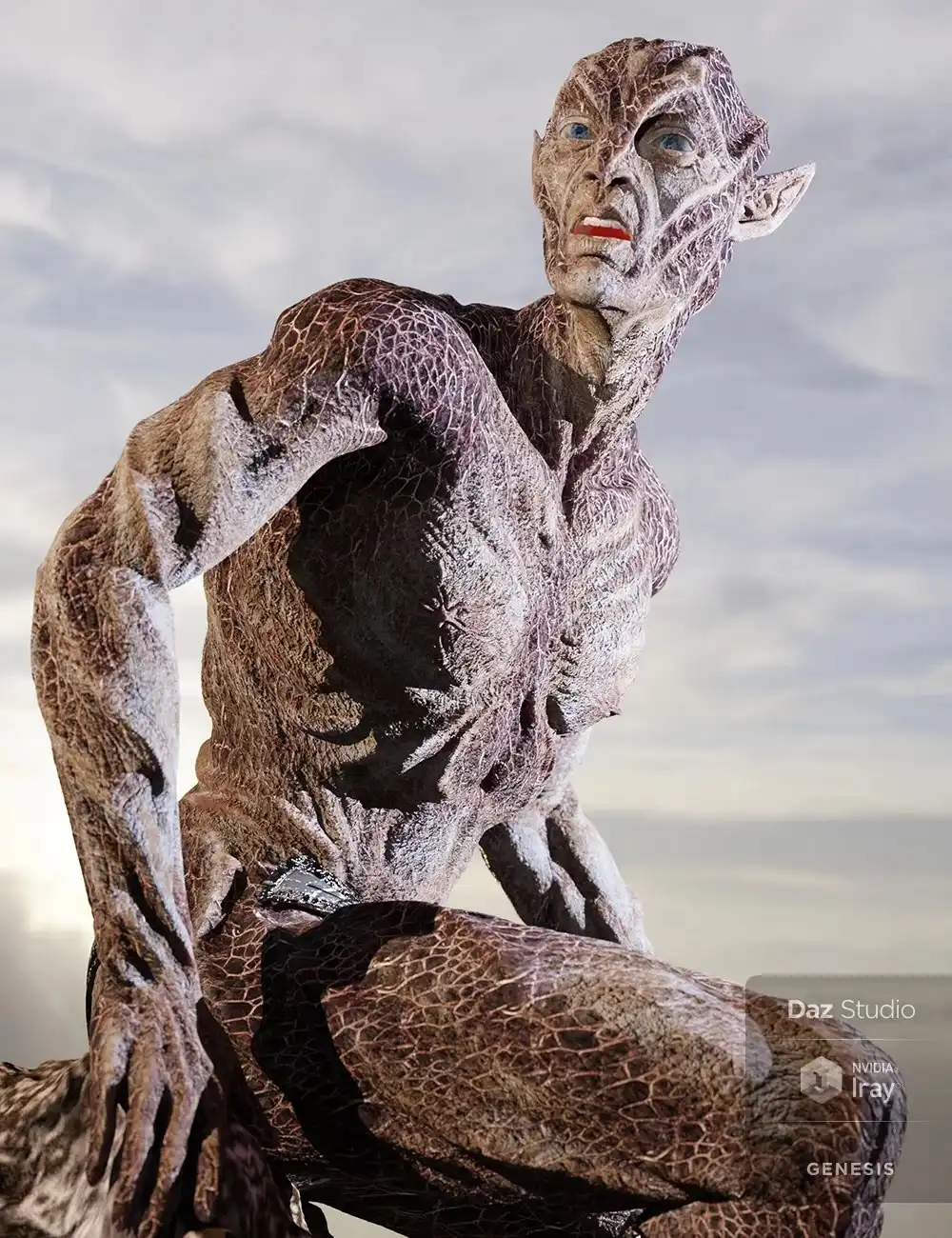 Oumua HD Alien Creature for Genesis 8 Male_DAZ3D下载站