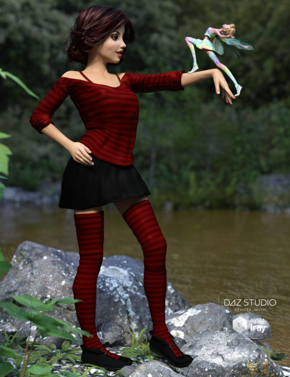 Patty Clothes for Genesis 3 Female(s) and Star 2.0_DAZ3D下载站