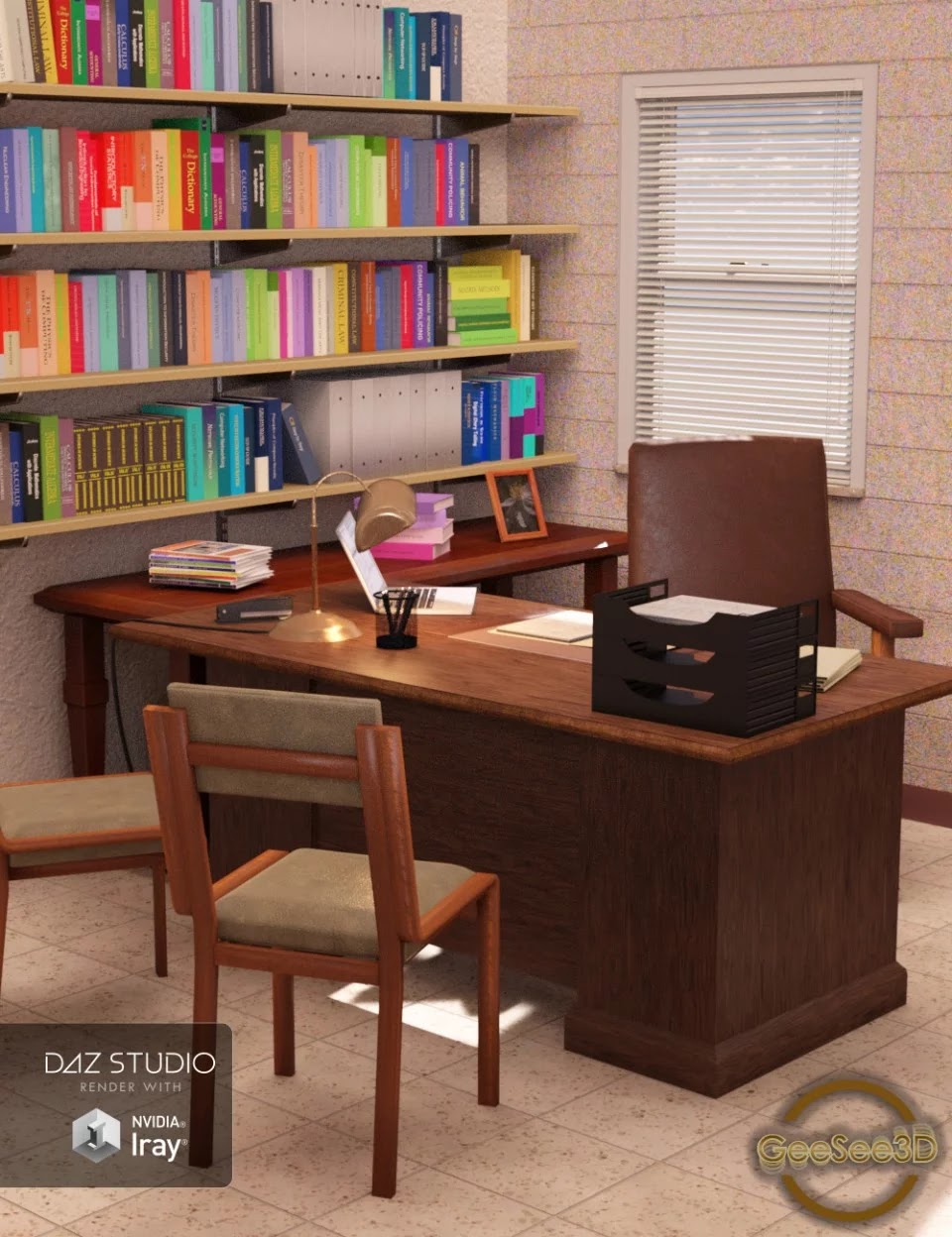 Professor’s Office_DAZ3D下载站