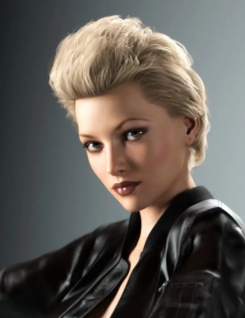 Rachel Hair for Genesis 3 and 8 Female(s)_DAZ3D下载站