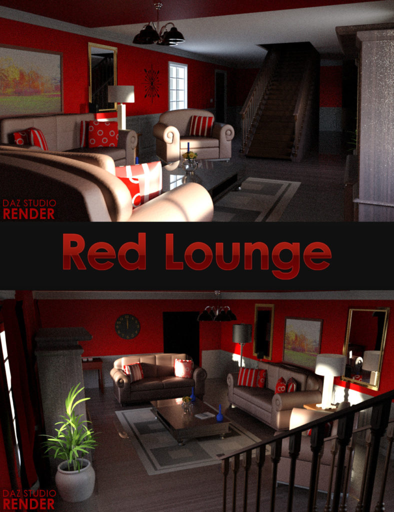 Red Lounge_DAZ3D下载站