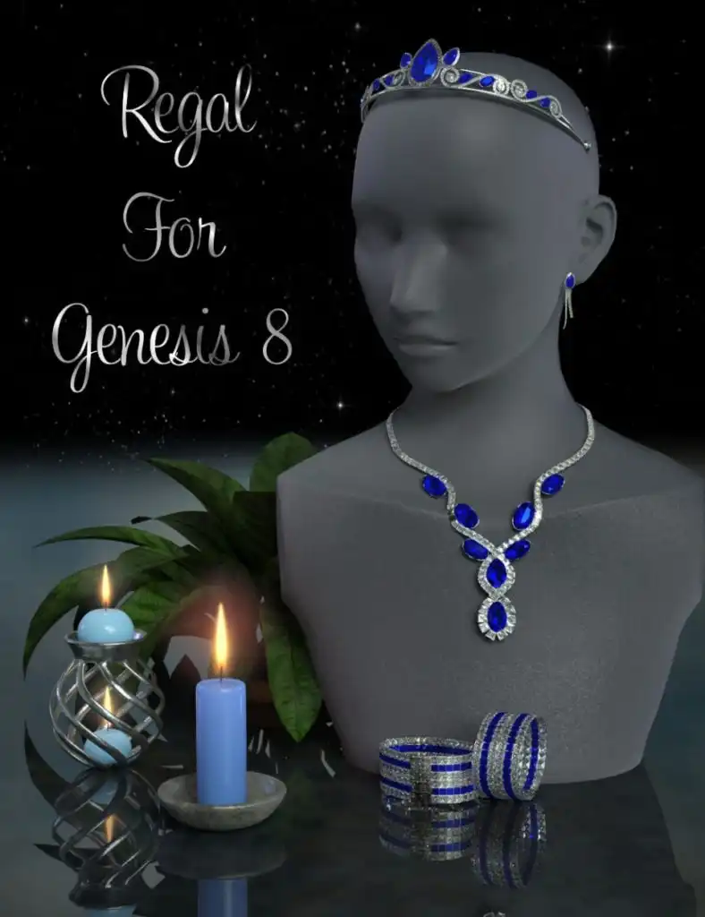 Regal Jewelry for Genesis 8 Female(s)_DAZ3DDL