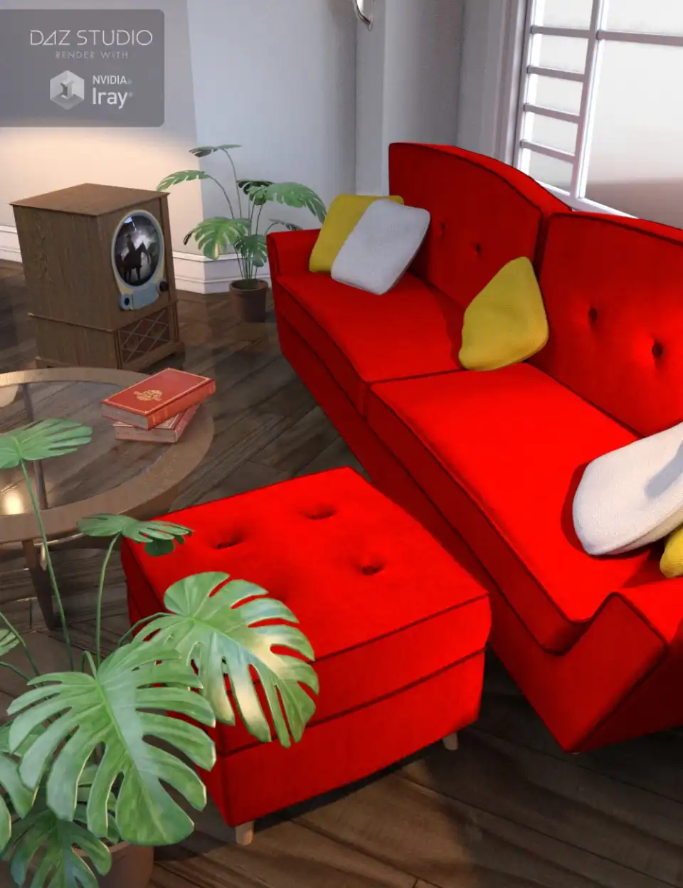 Retro TV Props_DAZ3DDL