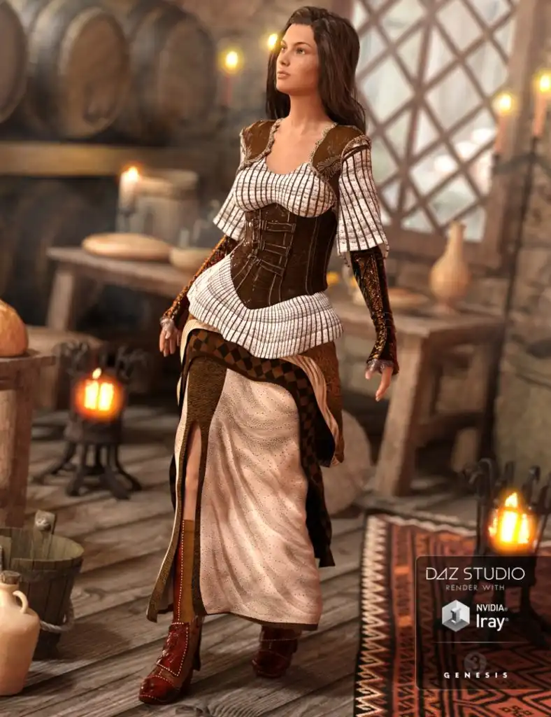 Rivetina Steampunk for Genesis 3 Female(s)_DAZ3D下载站
