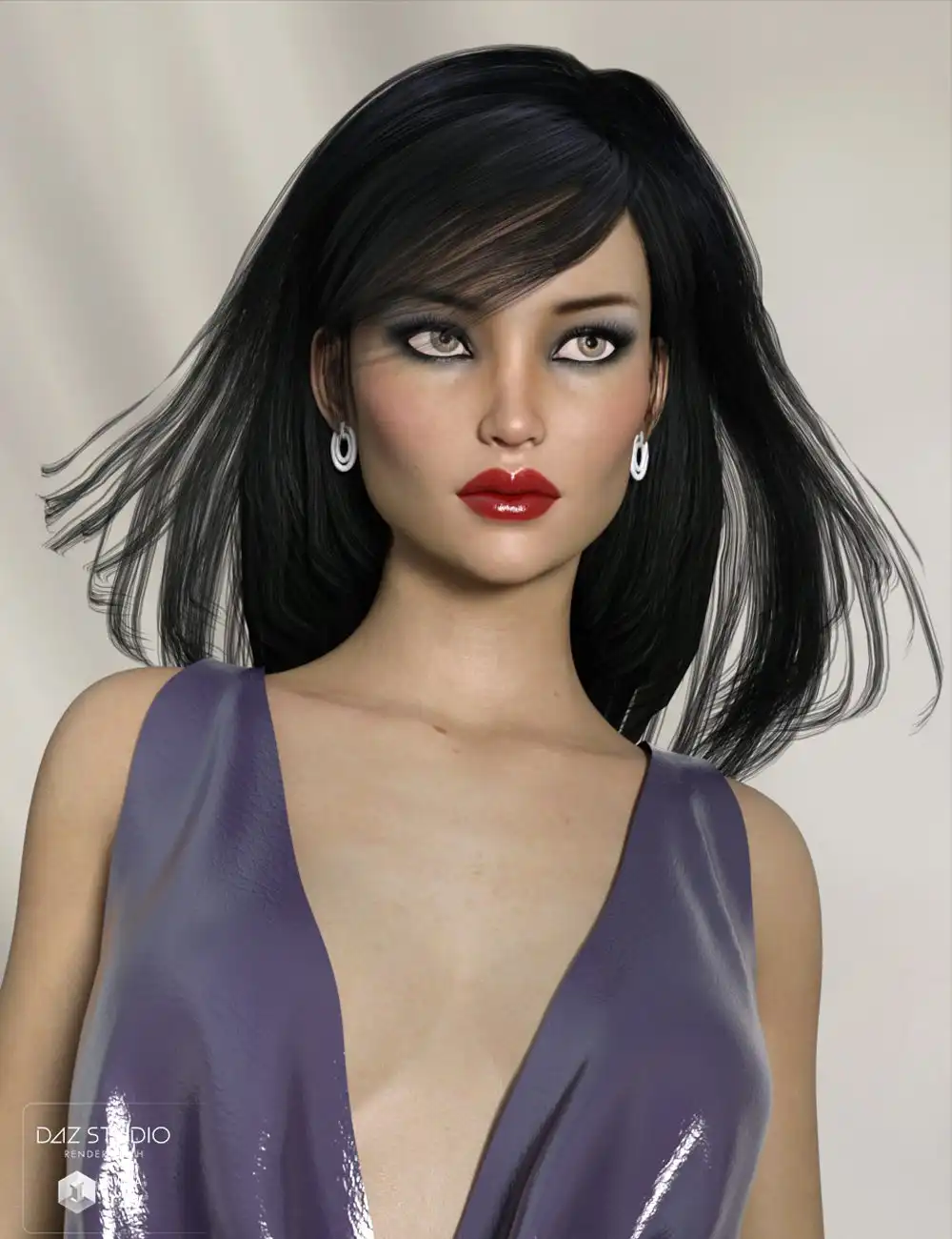Rose Hair V4, G2, G3_DAZ3DDL
