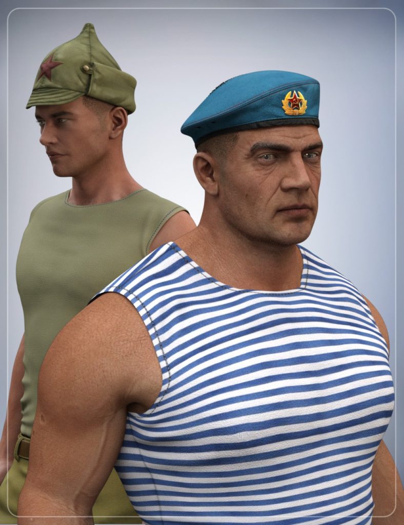 Russian Hats for Genesis 3 Male(s)_DAZ3D下载站