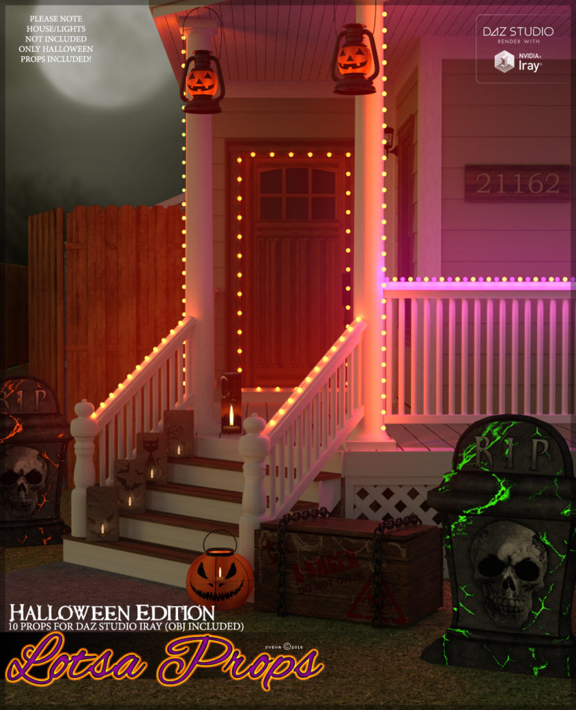 SV’s Lotsa Props Halloween Edition_DAZ3D下载站