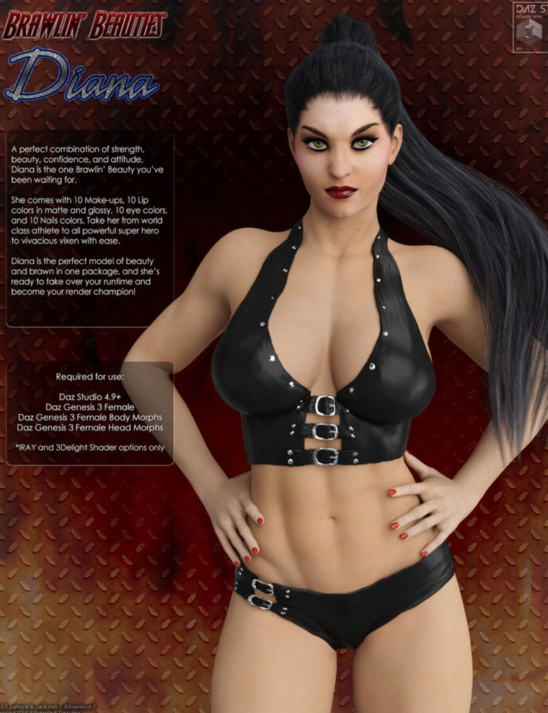 SWD Brawlin’ Beauties: Diana_DAZ3D下载站