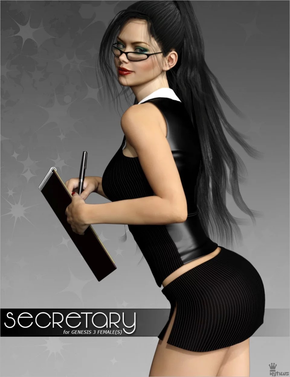 Secretary for Genesis 3 Female(s)_DAZ3D下载站