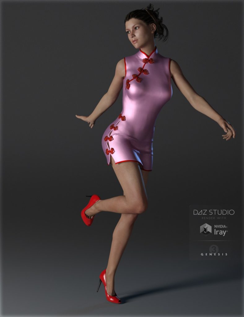Sexy China Outfit for Genesis 3 Female(s)_DAZ3DDL