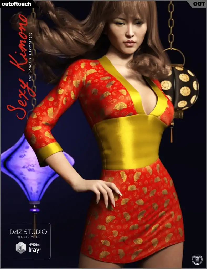 Sexy Kimono for Genesis 3 Female(s)_DAZ3DDL