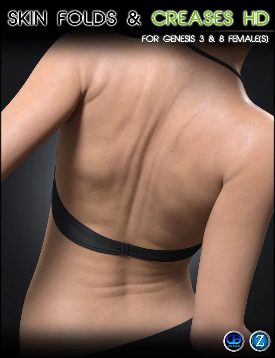 Skin Folds & Creases HD for Genesis 3 & 8 Female_DAZ3D下载站