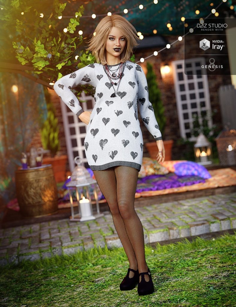 Slouchy Sweater Outfit for Genesis 8 Female(s)_DAZ3DDL